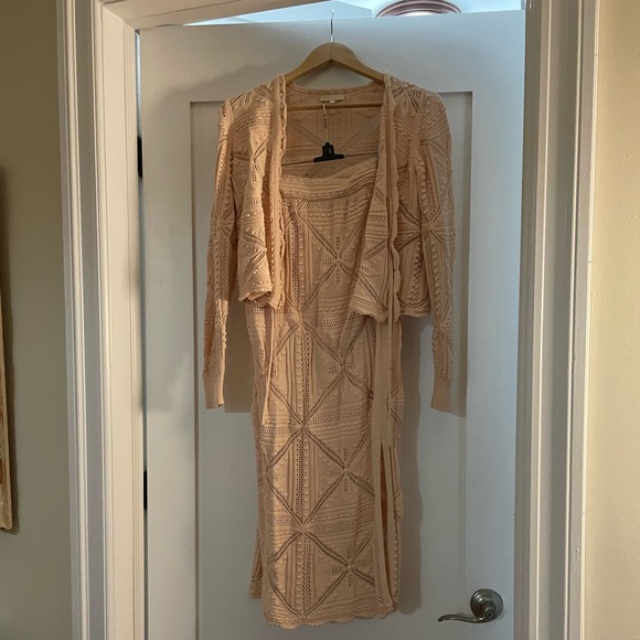 Rebecca Taylor Crochet Set in Pink - Picture 3 of 7